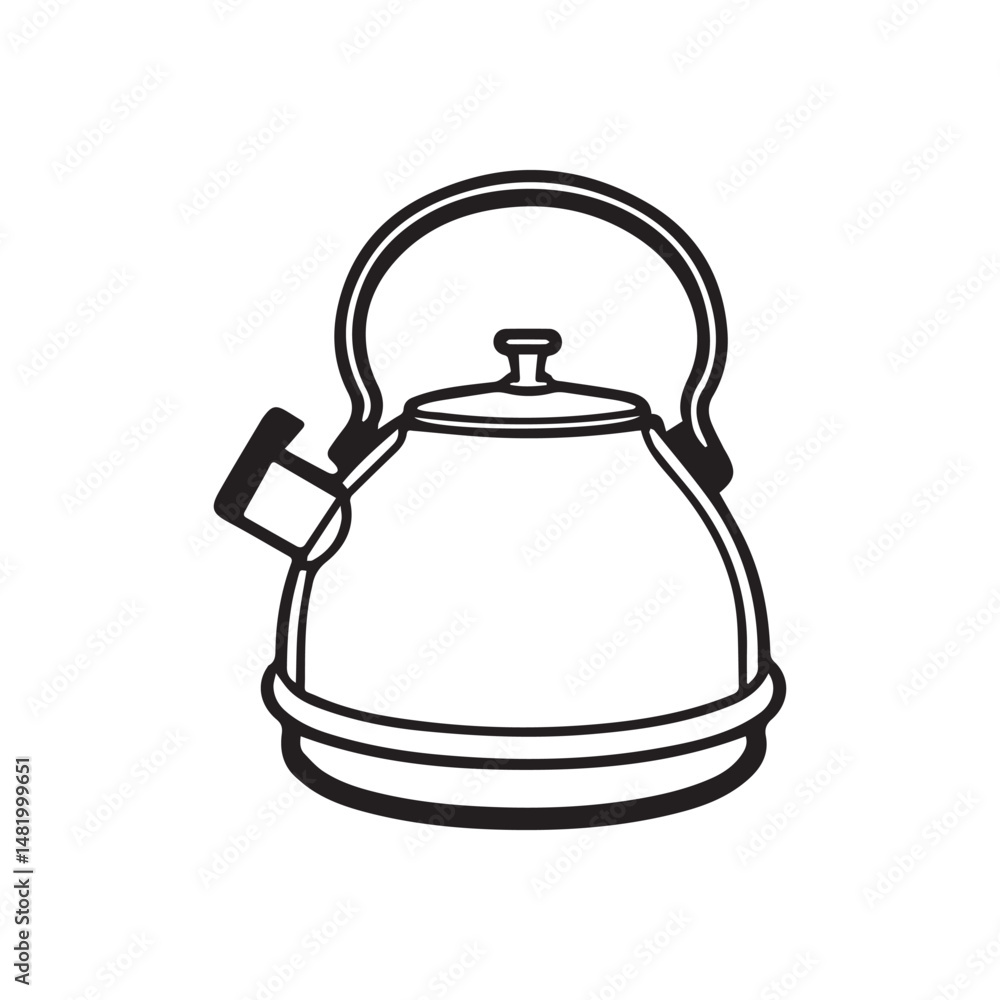 Obraz premium teapot vector illustration