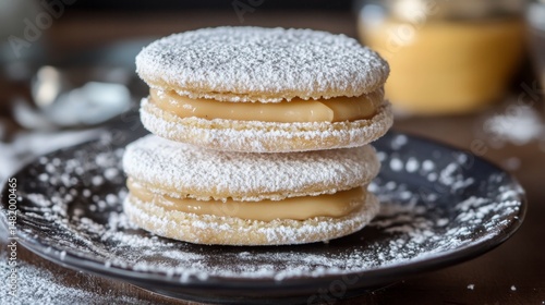 Wallpaper Mural Delicious Argentine Alfajores with Sweet Filling and Powdered Sugar Torontodigital.ca