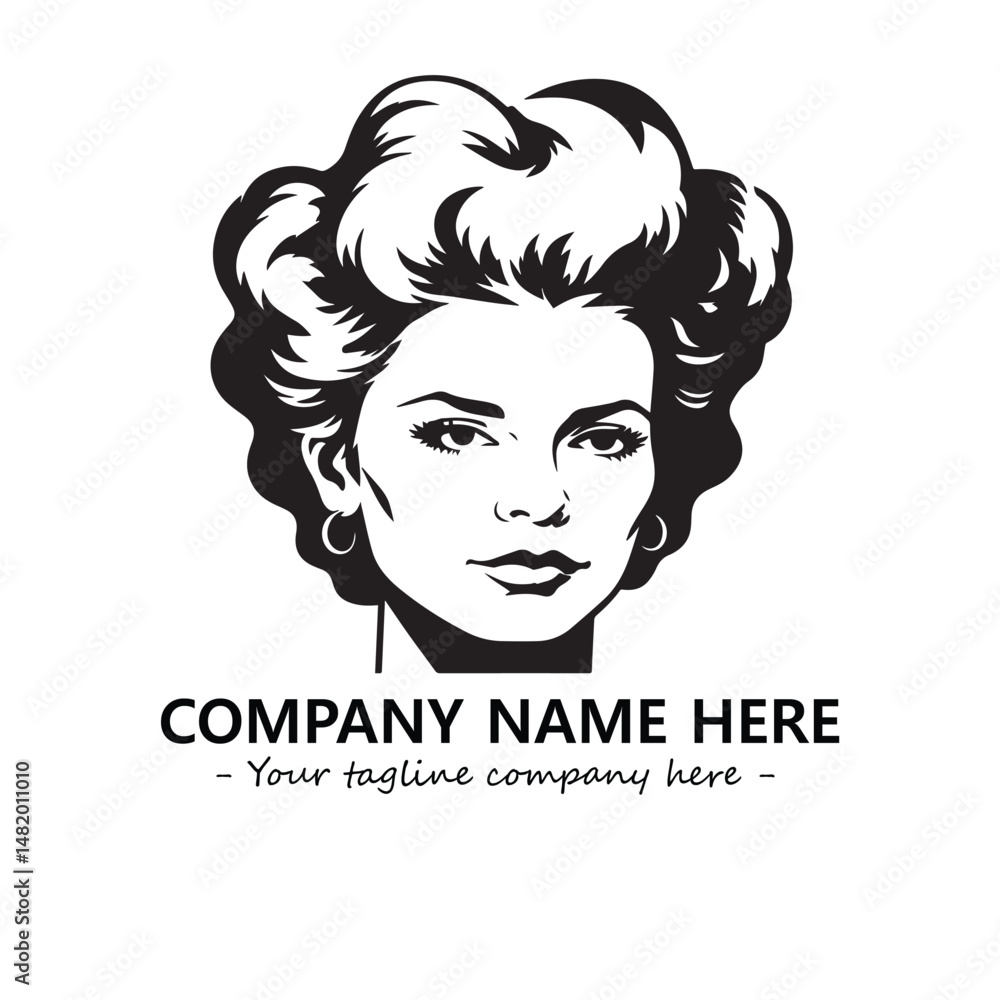 Head of queen logo company design vector illustration Head of queen logo company design vector illustration