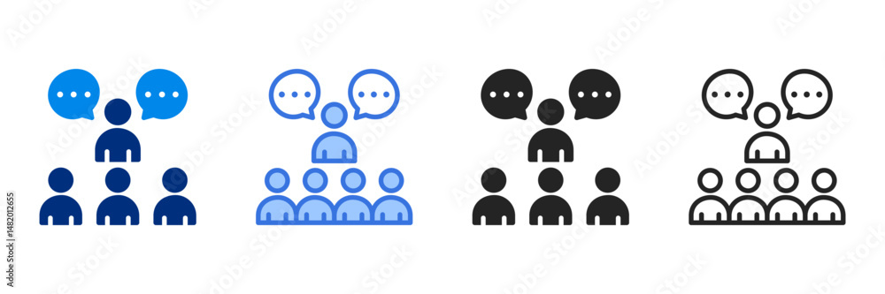 Mentoring Icon Set Multiple Style Vector Illustration Mentoring Icon Set Multiple Style Vector Illustration