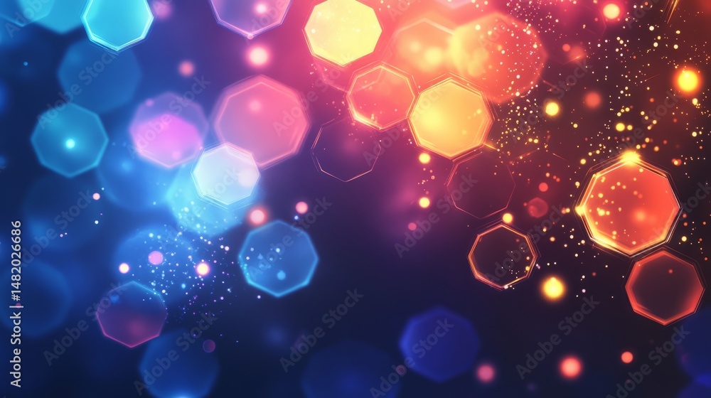 Abstract vector background featuring a geometric hexagon pattern with glossy shiny effects and modern digital design elements for futuristic and tech-inspired graphic projects Abstract vector background featuring a geometric hexagon pattern with glossy shiny effects and modern digital design elements for futuristic and tech-inspired graphic projects