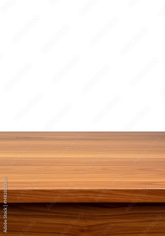Empty Polished Brown Wooden Table Top Background Empty Polished Brown Wooden Table Top Background