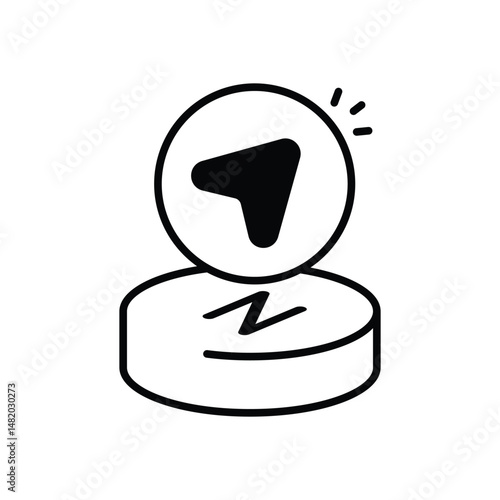 Heading Vector icon