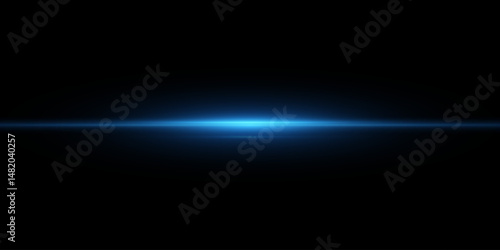 Blue Speed Lines and Light Streaks with Flash Effect. Fast Motion Trails, Night Light Flow, Glowing Blue Beam and Futuristic Blur Streak Overlay on Transparent Background for Tech Design