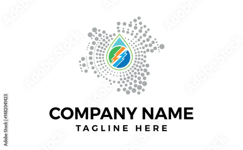 Wallpaper Mural energy logo design, Editable art and illustration. Torontodigital.ca