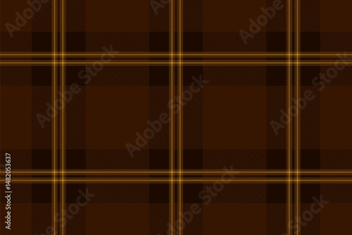 Elegant brown and gold plaid pattern.  Perfect for backgrounds, textiles, or autumnal designs.  This sophisticated texture evokes warmth, tradition, and understated luxury.