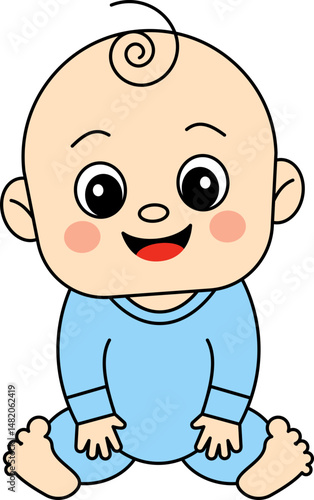 Babies in Cheerful Poses