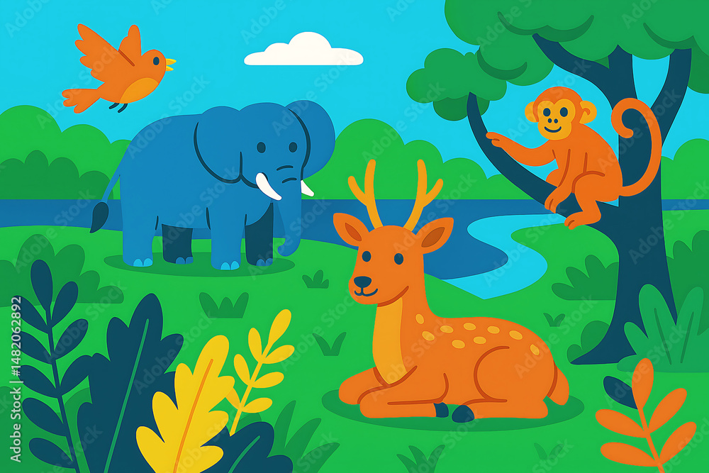 Naklejka premium wildlife