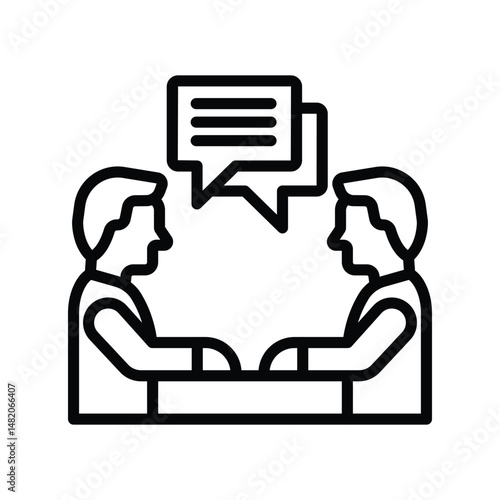 Collaboration Vector icon which can easily modify or edit