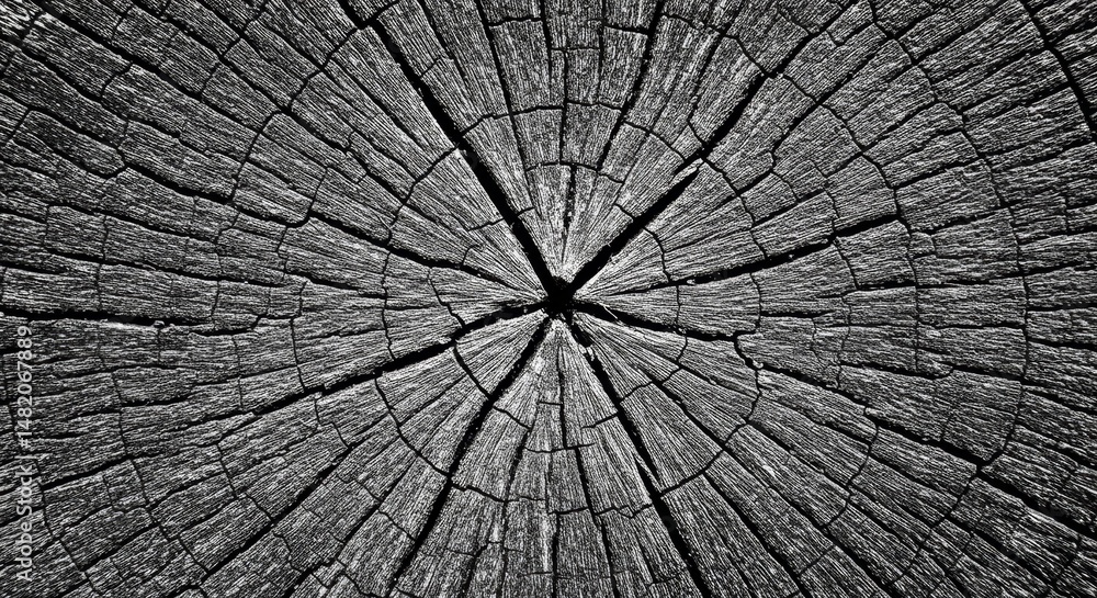 Fototapeta premium Monochrome Wood Texture Background Photo