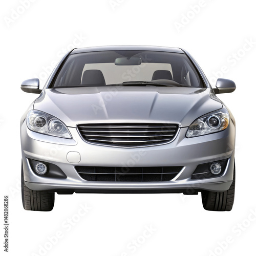 car isolated on transparent white background, clipping path