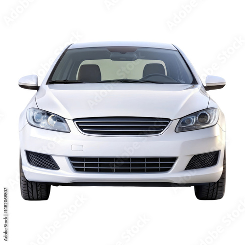 car isolated on transparent white background, clipping path