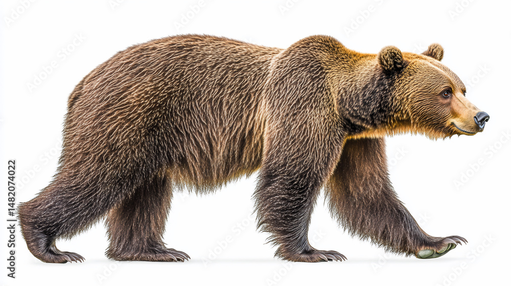 Fototapeta premium Brown Bear Profile Walk
