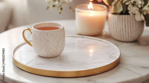 Wallpaper Mural A bamboo and wood hybrid dining table, blending sustainable materials beautifully Torontodigital.ca