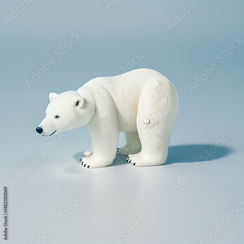 A cute polar bear toy, high quality