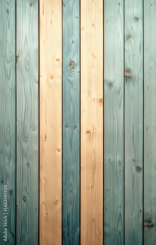 Naklejka premium blue wooden wall