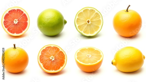 Wallpaper Mural Vibrant citrus fruit display kitchen table photography bright lighting close-up healthy eating concept Torontodigital.ca