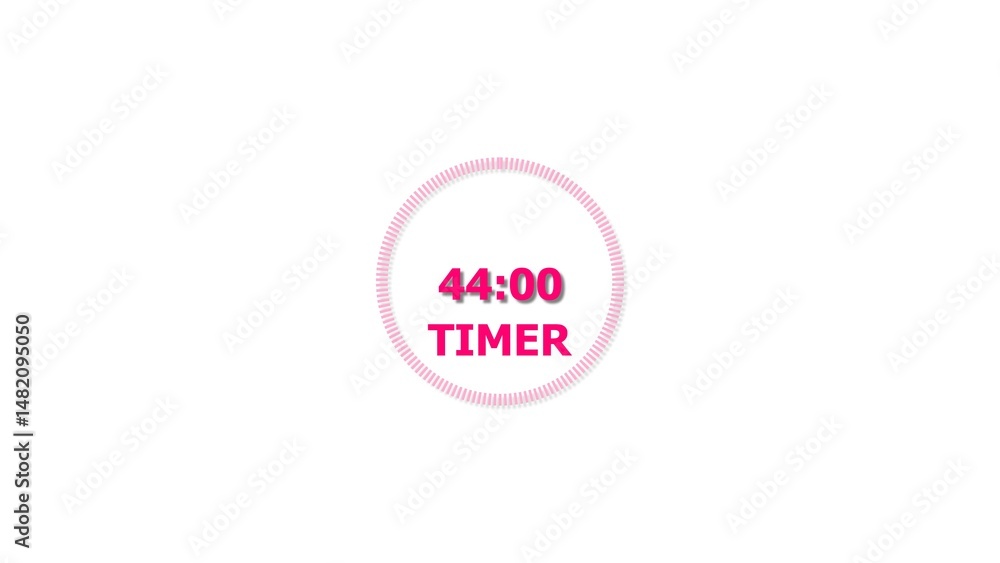 Digital countdown timer magenta red color 4k illustration of 44 second on transparent on white background. 44 seconds digital timer 4k illustration. Digital countdown timer magenta red color 4k illustration of 44 second on transparent on white background. 44 seconds digital timer 4k illustration.