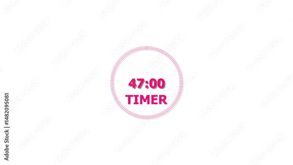 Digital countdown timer magenta red color 4k illustration of 47 second on transparent on white background. 47 seconds digital timer 4k illustration. Digital countdown timer magenta red color 4k illustration of 47 second on transparent on white background. 47 seconds digital timer 4k illustration.