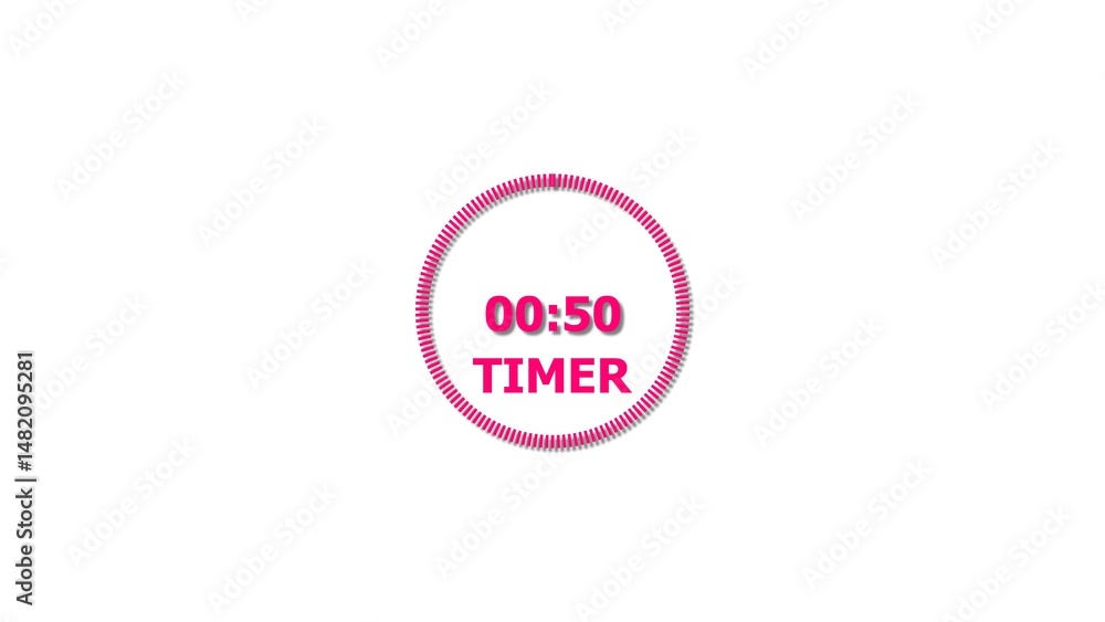 Digital countdown timer magenta red color 4k illustration of 50 second on transparent on white background. 50 seconds digital timer 4k illustration . Digital countdown timer magenta red color 4k illustration of 50 second on transparent on white background. 50 seconds digital timer 4k illustration .