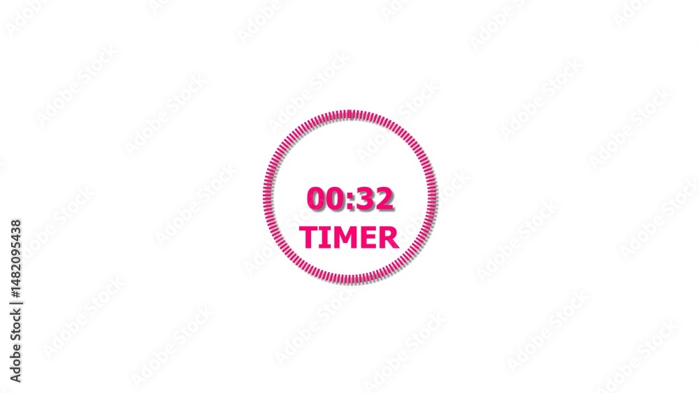 Digital countdown timer magenta red color 4k illustration of 32 second on transparent on white background. 32 seconds digital timer 4k illustration . Digital countdown timer magenta red color 4k illustration of 32 second on transparent on white background. 32 seconds digital timer 4k illustration .