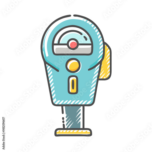 parking meter icon, parking meter vector illustration-simple illustration of parking meter, perfect for parking meter logos and icons