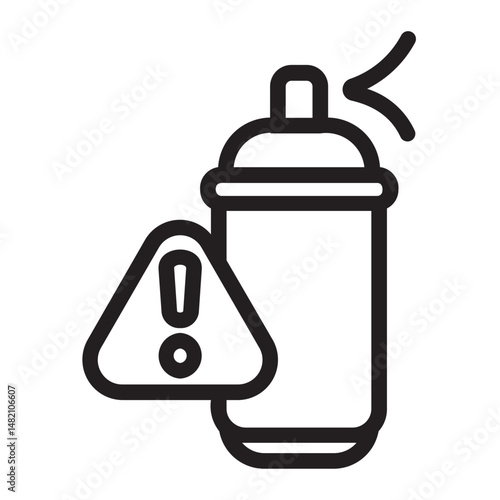 Aerosol line icon