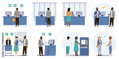 Business people collection icon vector illustration of office teamwork