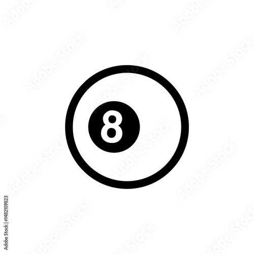 billiard ball number eight