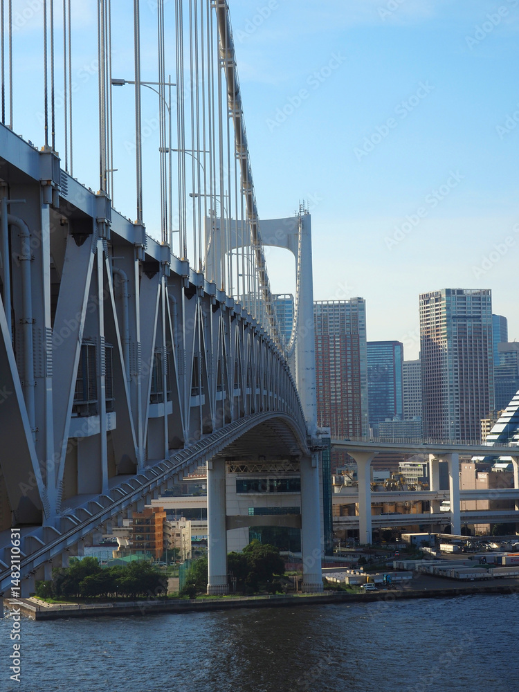 Obraz premium レインボーブリッジと高層ビル群