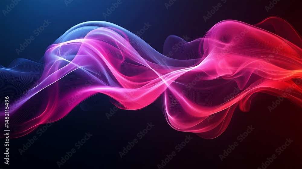 Abstract flowing waves of vibrant colors create a mesmerizing and dynamic background Abstract flowing waves of vibrant colors create a mesmerizing and dynamic background