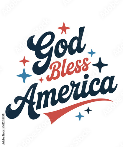 God Bless America T-shirt Design SVG