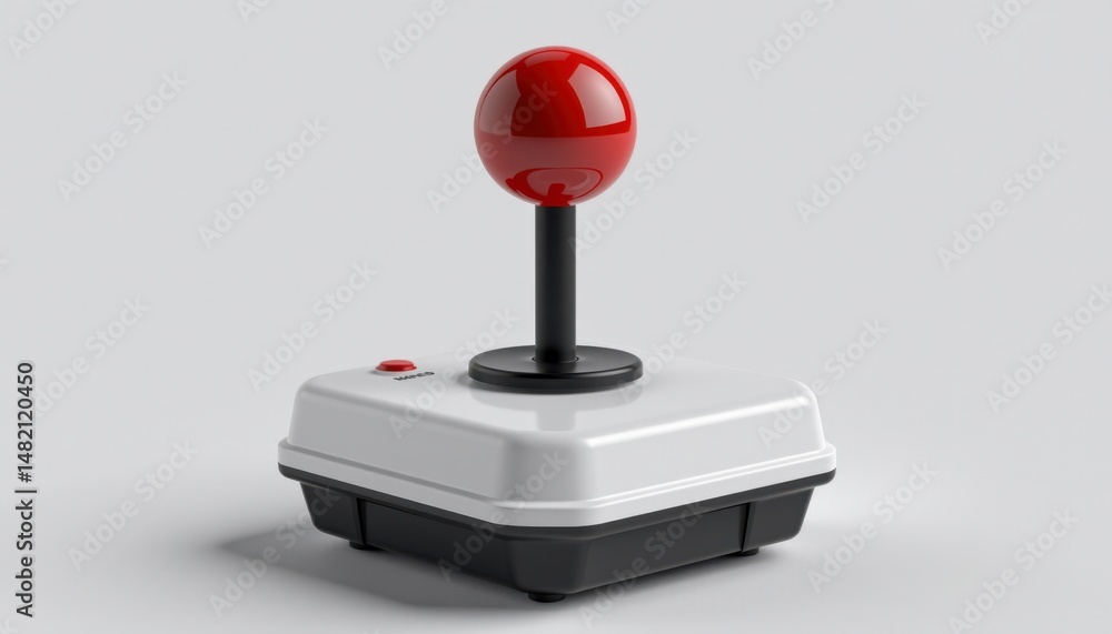 Retro Joystick with Red Top and Single Button
Retro Joystick with Red Top and Single Button