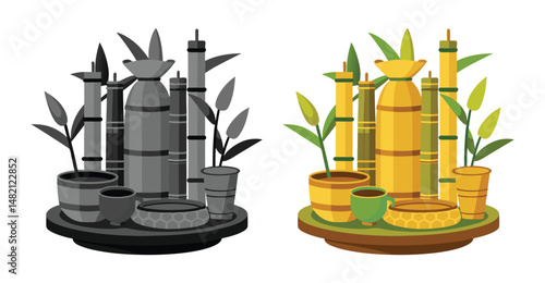 Bamboo Natural Serveware – Eco-Friendly & Stylish Serving Dishes for Sustainable Living, bamboo serveware, bamboo serving set, natural bamboo dishes, eco friendly serveware, bamboo salad bowl, bamboo.