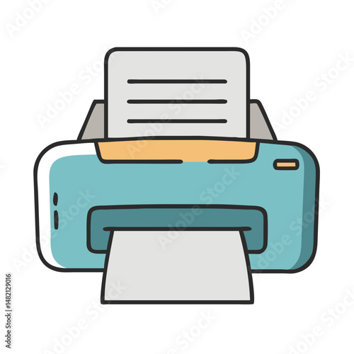 printer icon, printer vector illustration-simple illustration of printer, perfect for printer logos and icons