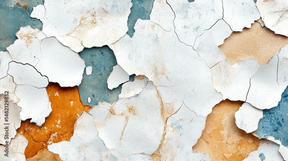 Naklejka premium Cracked & Peeling Paint Texture