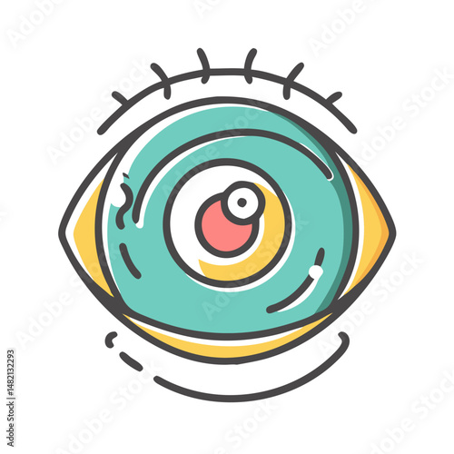 psychic eye icon, psychic eye vector illustration-simple illustration of psychic eye, perfect for psychic eye logos and icons