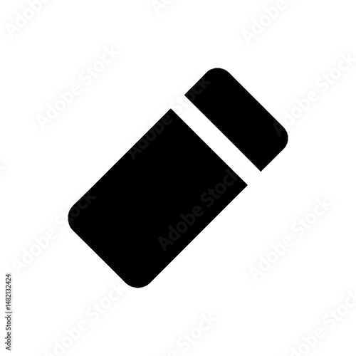 eraser icon simple design on white backgroud