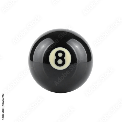 classic black billiard ball with number eight is symbol of fun and games. This iconic item is often associated with pool tables and recreational activities, evoking sense of nostalgia