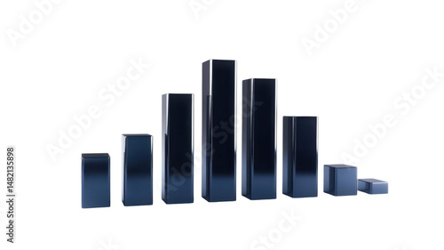 3D Bar Chart Showing Steady Upward Growth Isolated on White Background Free Download 3D Bar Chart Showing Steady Upward Growth Isolated on White Background - GFXLoad