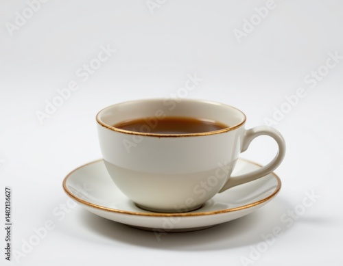 Wallpaper Mural isolated ceramic teacup on a white background, in a realistic style, with crisp details, soft shadow, studio lighting, high resolution Torontodigital.ca