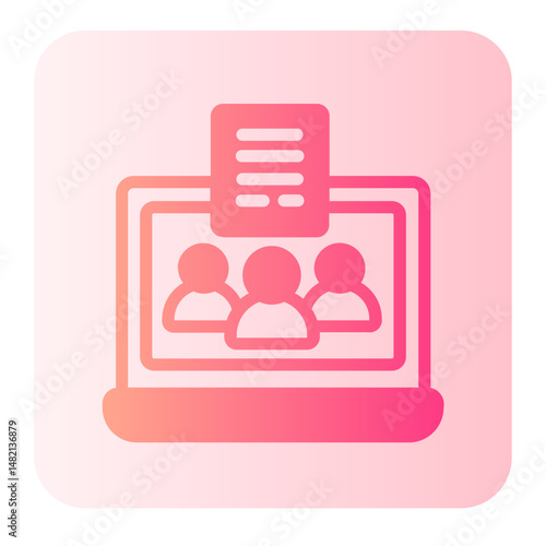 classroom gradient icon