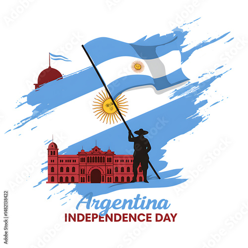 Vector illustration shows Italy's flag, a world symbol, with a map outline