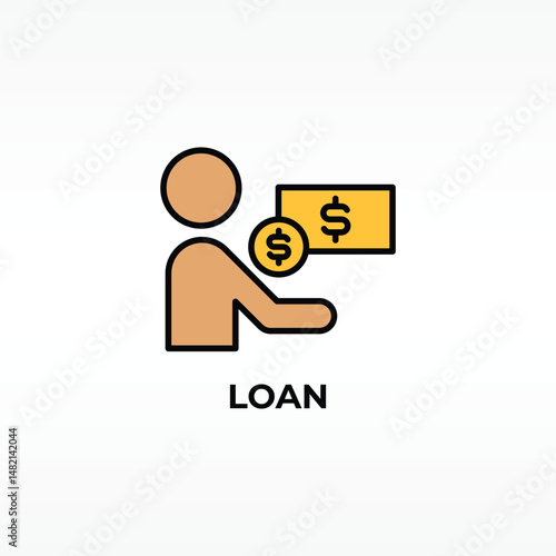 Loan Vector, Icon Or Logo Sign Isolated Symbol Illustration
