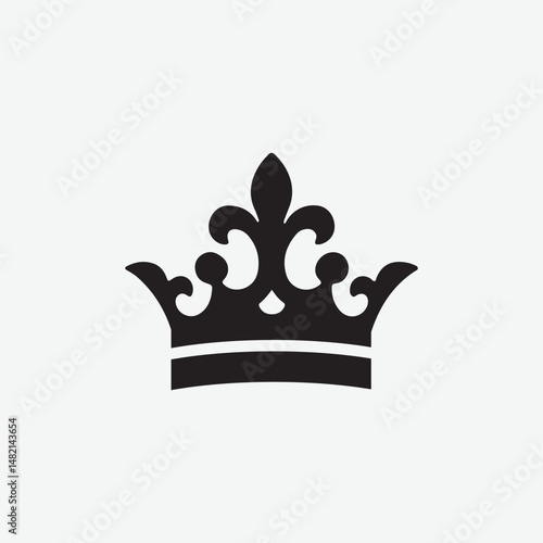 Crown Vector Silhouette | Royalty and Elegance Graphics
