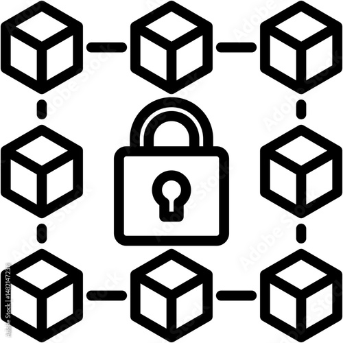 Blockchain Security Icon