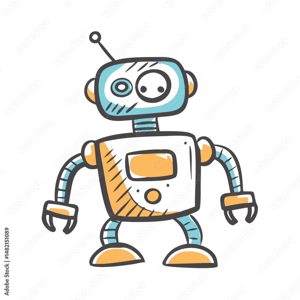 robot icon, robot vector illustration-simple illustration of robot, perfect for robot logos and icons robot icon, robot vector illustration-simple illustration of robot, perfect for robot logos and icons