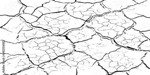  texture of grungy dry cracking parched earth. Cracked earth, cracked soil.Global worming effect.