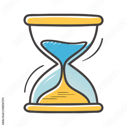 sand timer icon, sand timer vector illustration-simple illustration of sand timer, perfect for sand timer logos and icons