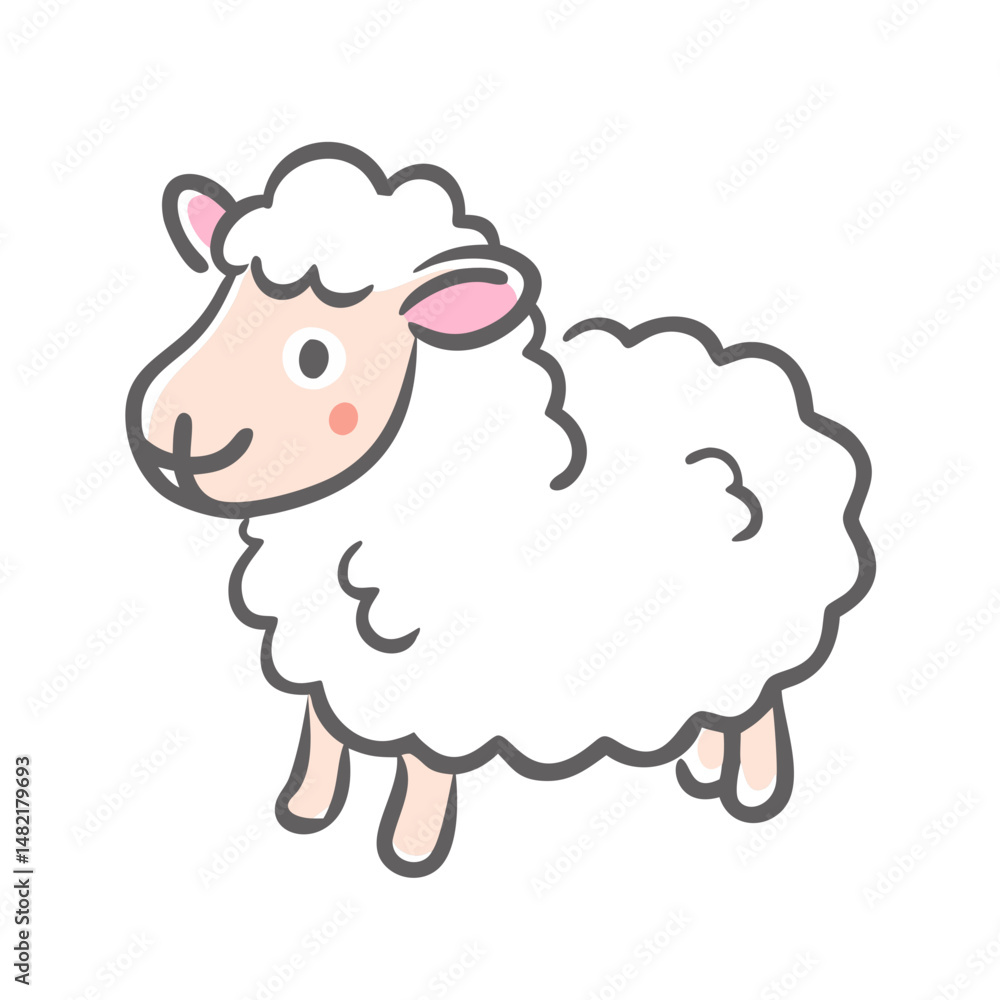 sheep icon, sheep vector illustration-simple illustration of sheep, perfect for sheep logos and icons sheep icon, sheep vector illustration-simple illustration of sheep, perfect for sheep logos and icons